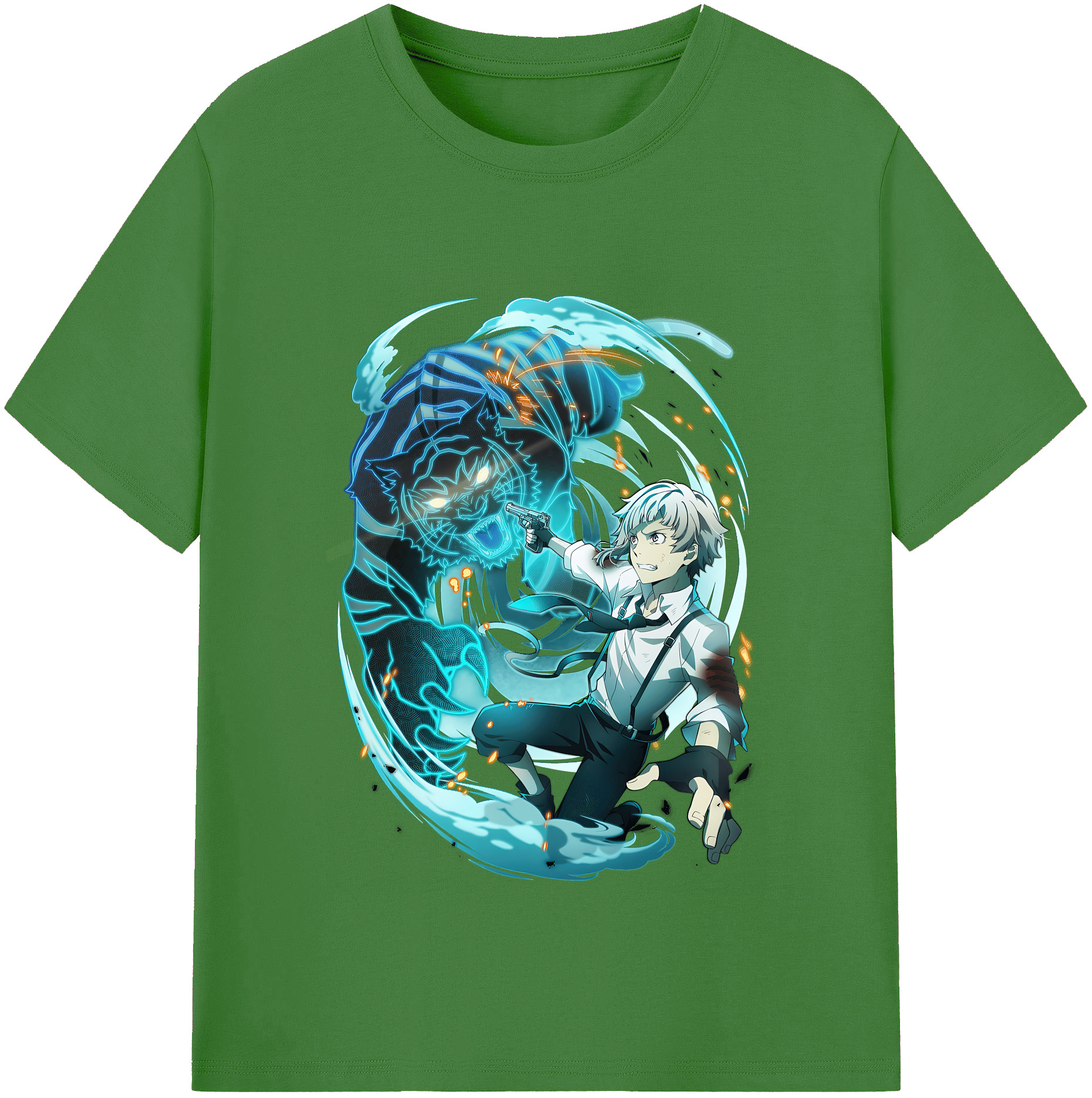 （画像用） 文豪ストレイドッグス Bungo Stray Dogs レディースカジュアルプリントTシャツ（綿100％）